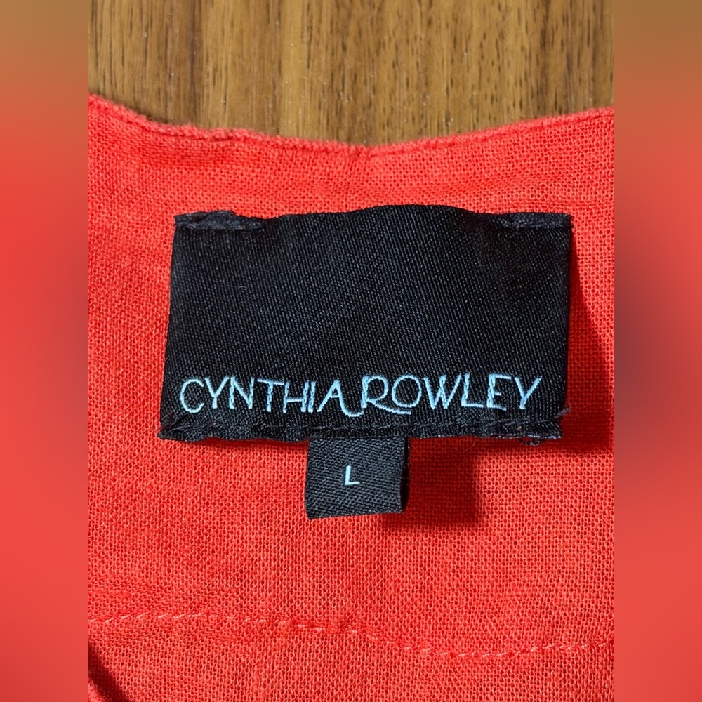 Cynthia Rowley Coral Lace-Trim V-Neck Tunic - Picture 4 of 5